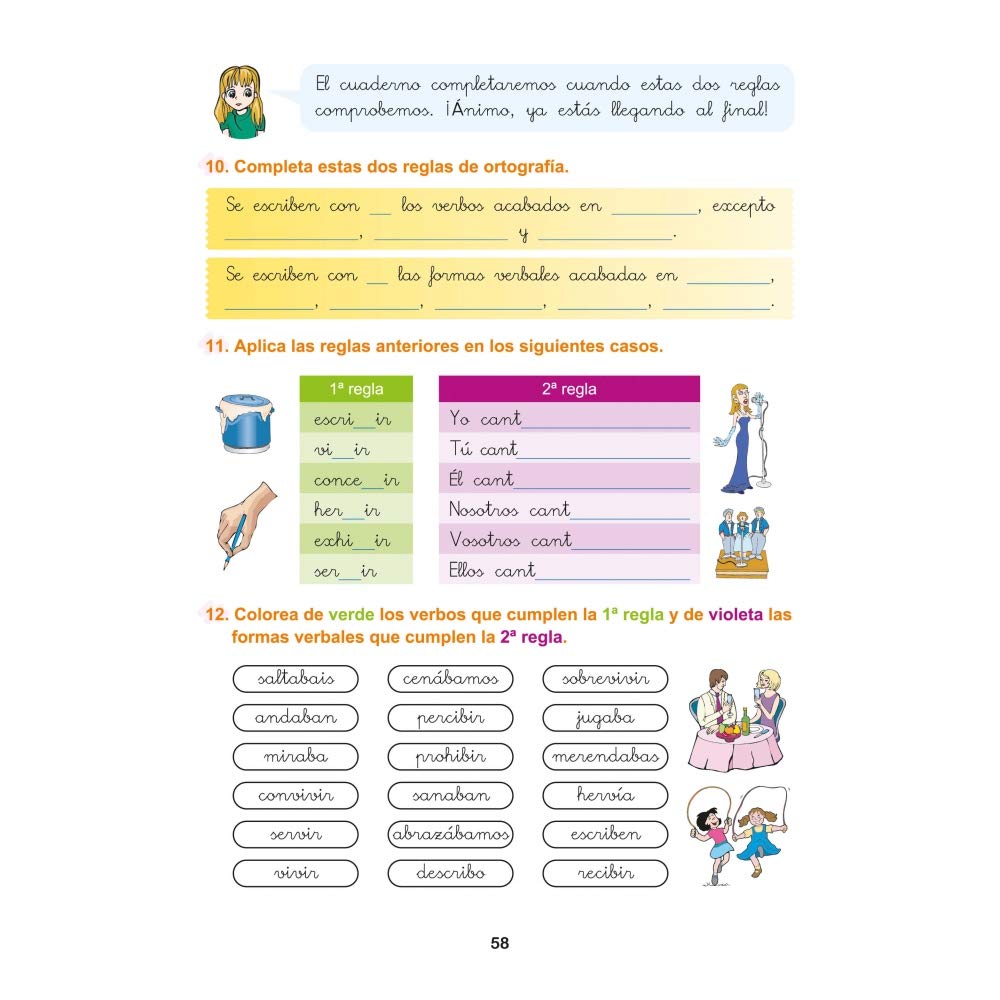 Pack Ortografía Divertida 3º primaria: Cuadernos 7, 8 y 9 | Material De Refuerzo Actividades sencillas | Editorial Geu (Niños de 8 a 9 años)