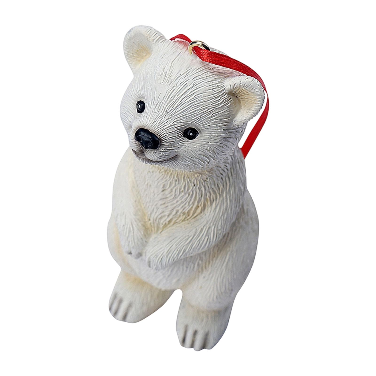 Kalttoy White Impermeable Rosin Bear Statue Outdoor Garden Deck Simple Suspend Inside Use Impermeable Rosin Bear Decoration