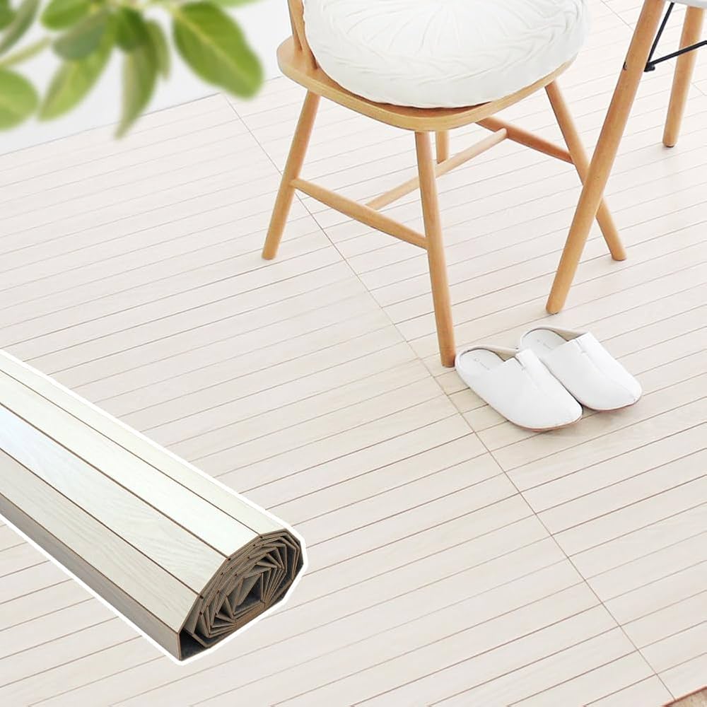 【８月中 ５％引き】ウッドカーペット 団地間4.5畳 カラー：アイボリー 8月中 5％引き】ウッドカーペット 団地間4.5畳 カラー：アイボリー