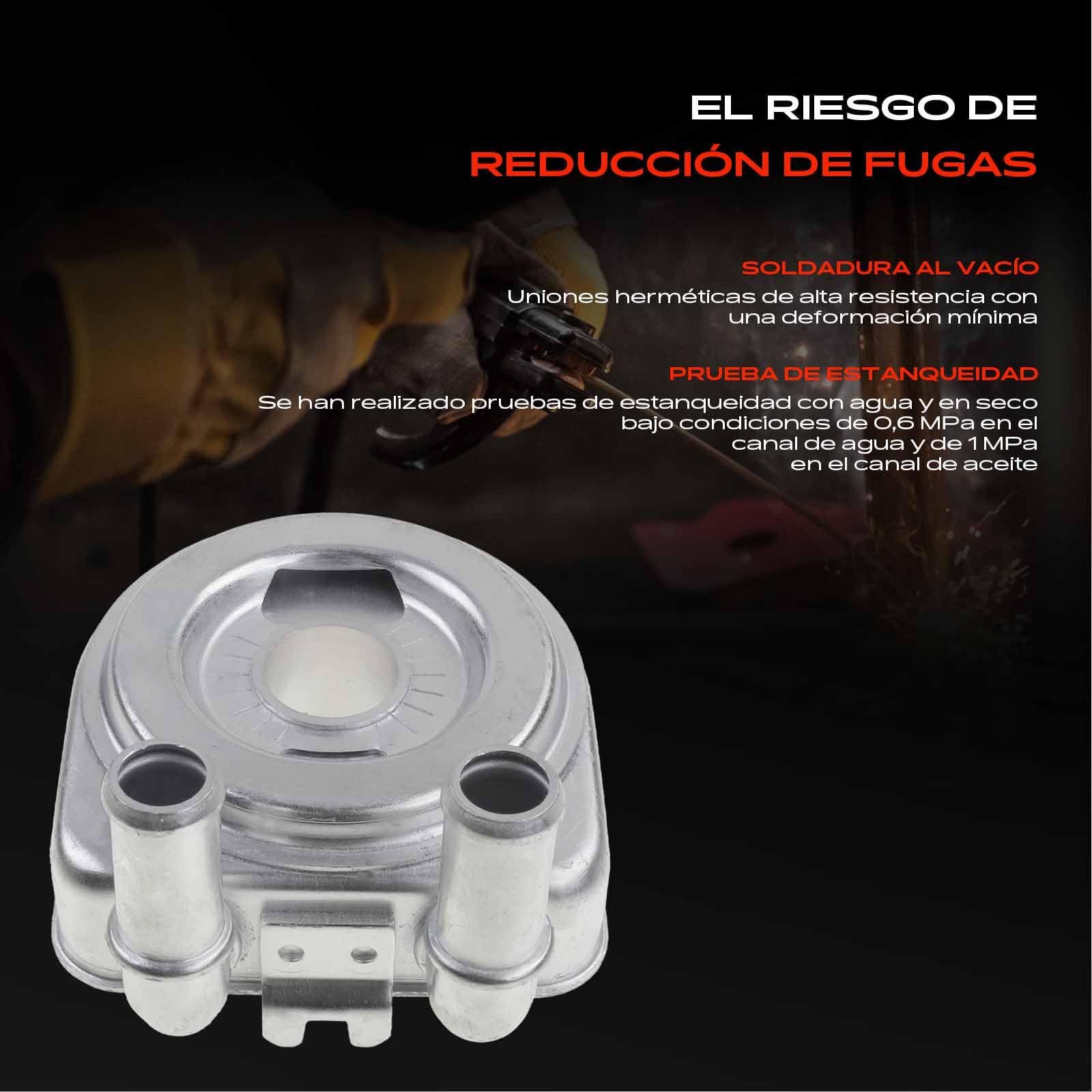 Frankberg Enfriador de aceite aceite de motor | Compatible con: 307 3A/C, 406 Descanso 8E/F, Berlingo/Berlingo Primer monovolumen GFK GJK MF, 307 SO 3H, 406 8B