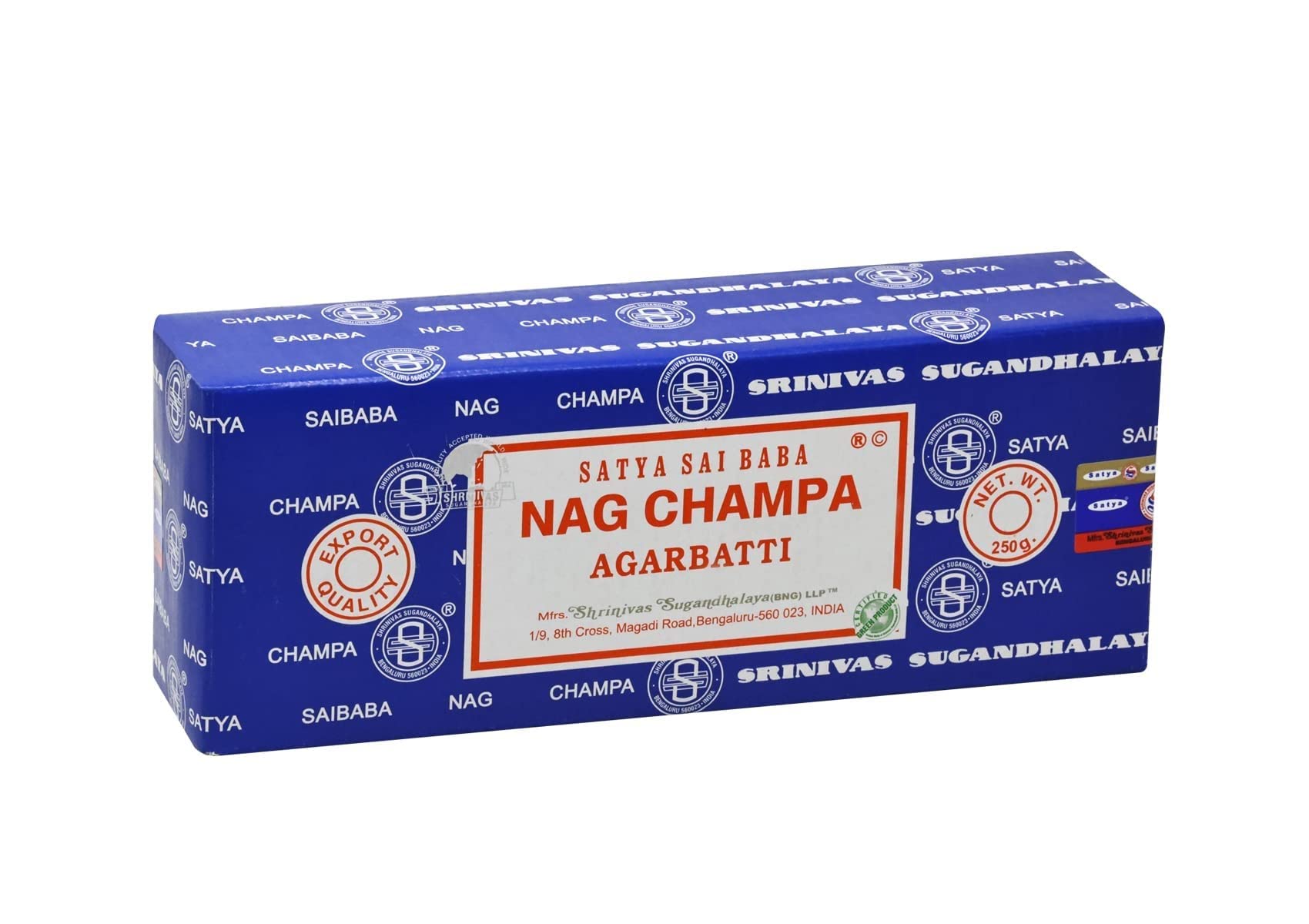 EARTH Satya Nag Champa - Varillas de incienso (250 GMS, certificado verde) Agarbatti enrollado a mano naturalmente perfecto para adorar, iglesia, aromaterapia, relajaci n, positividad, yoga