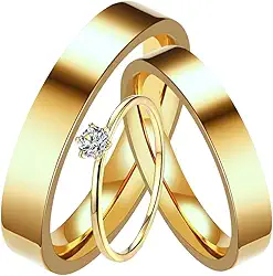 Par de Alianças Casamento 4mm Retas Banhado a Ouro 18k Noivado, Casal, Aliança Ouro
