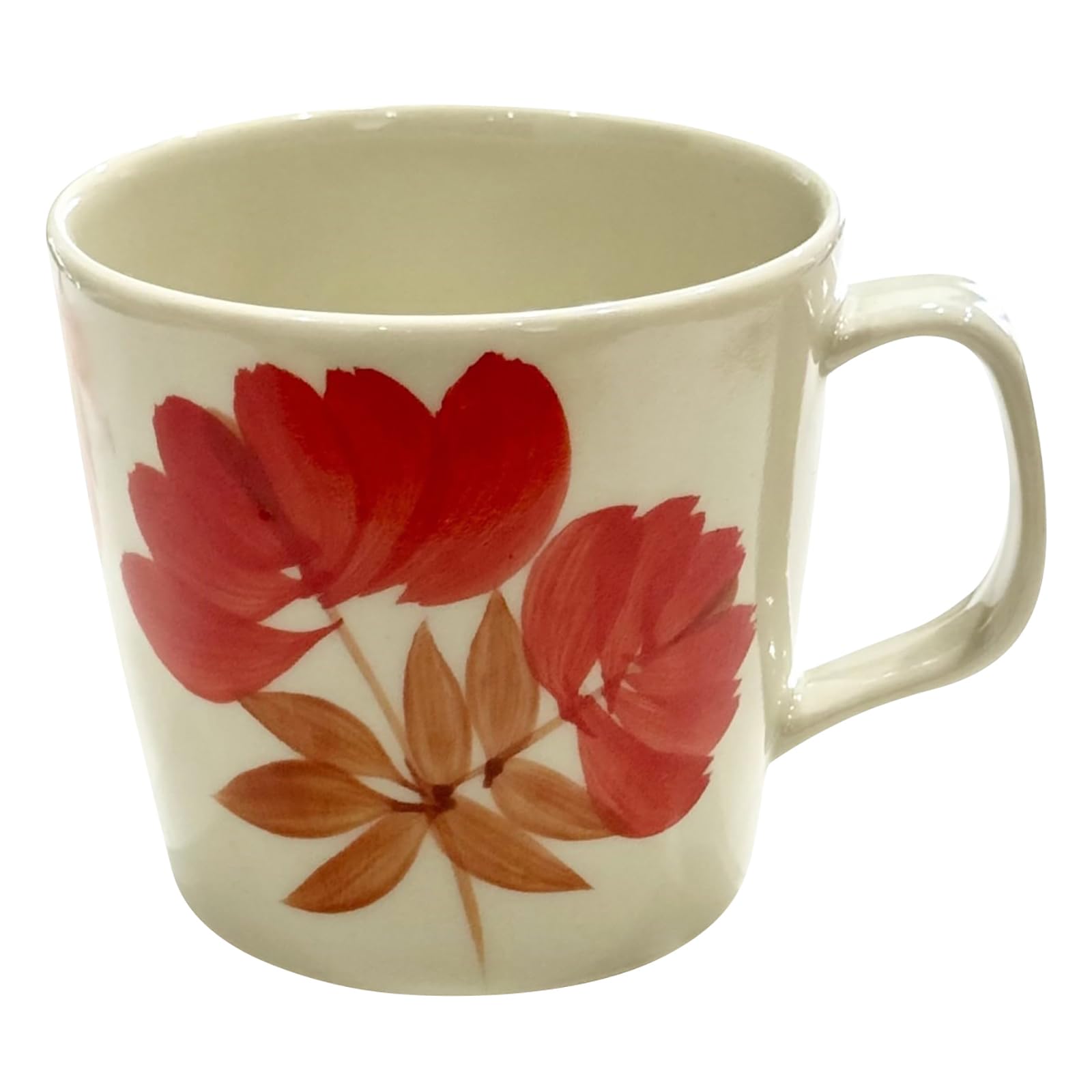 Hasamiyaki Mug Cup Hand Painted Indigo Dyeing Kiln Oriental Mug Red
