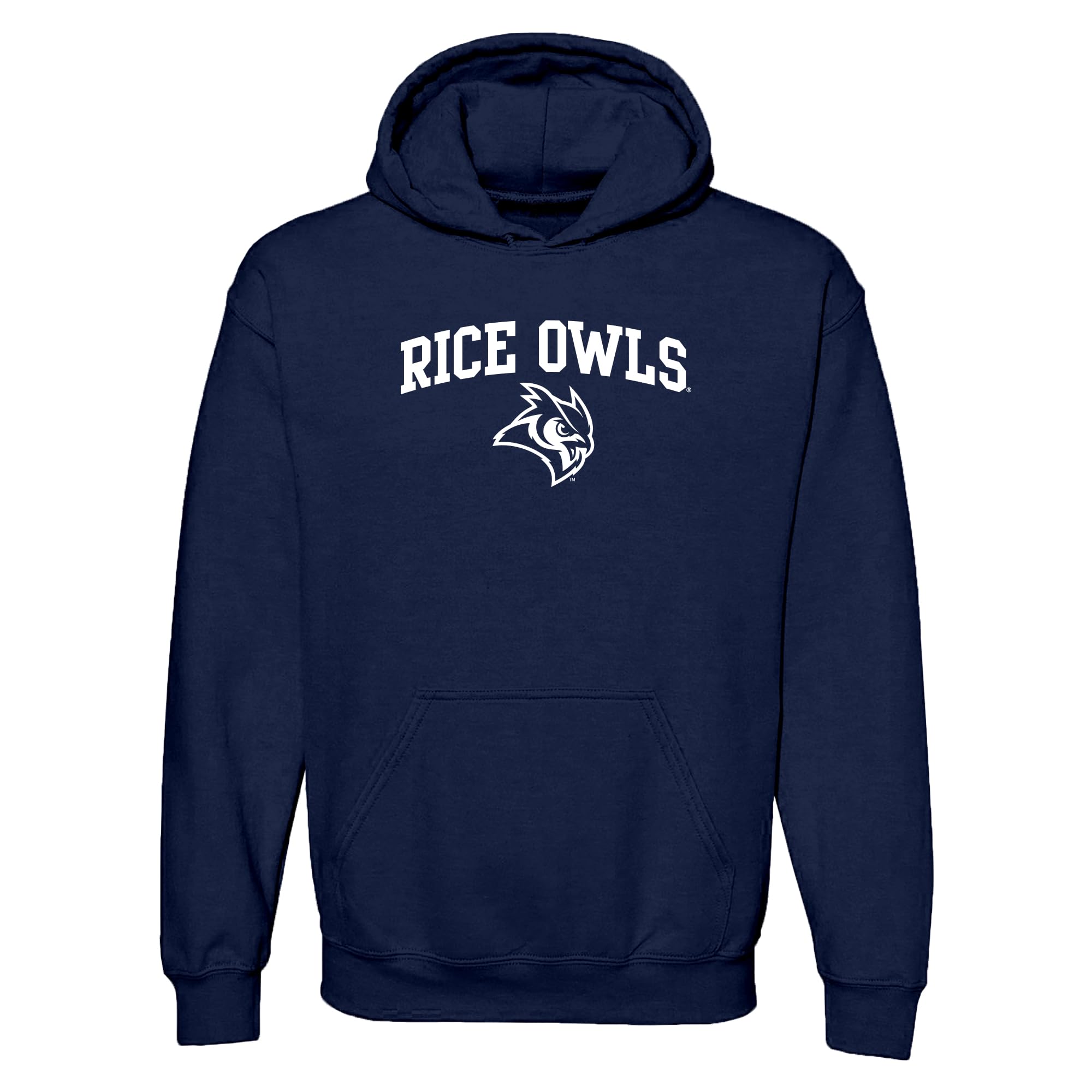 UGP Campus Apparel NCAA Officially licensed College - University Team Color Arch Logo Hoodie, Rice Owls Navy, XXXL โ image 1