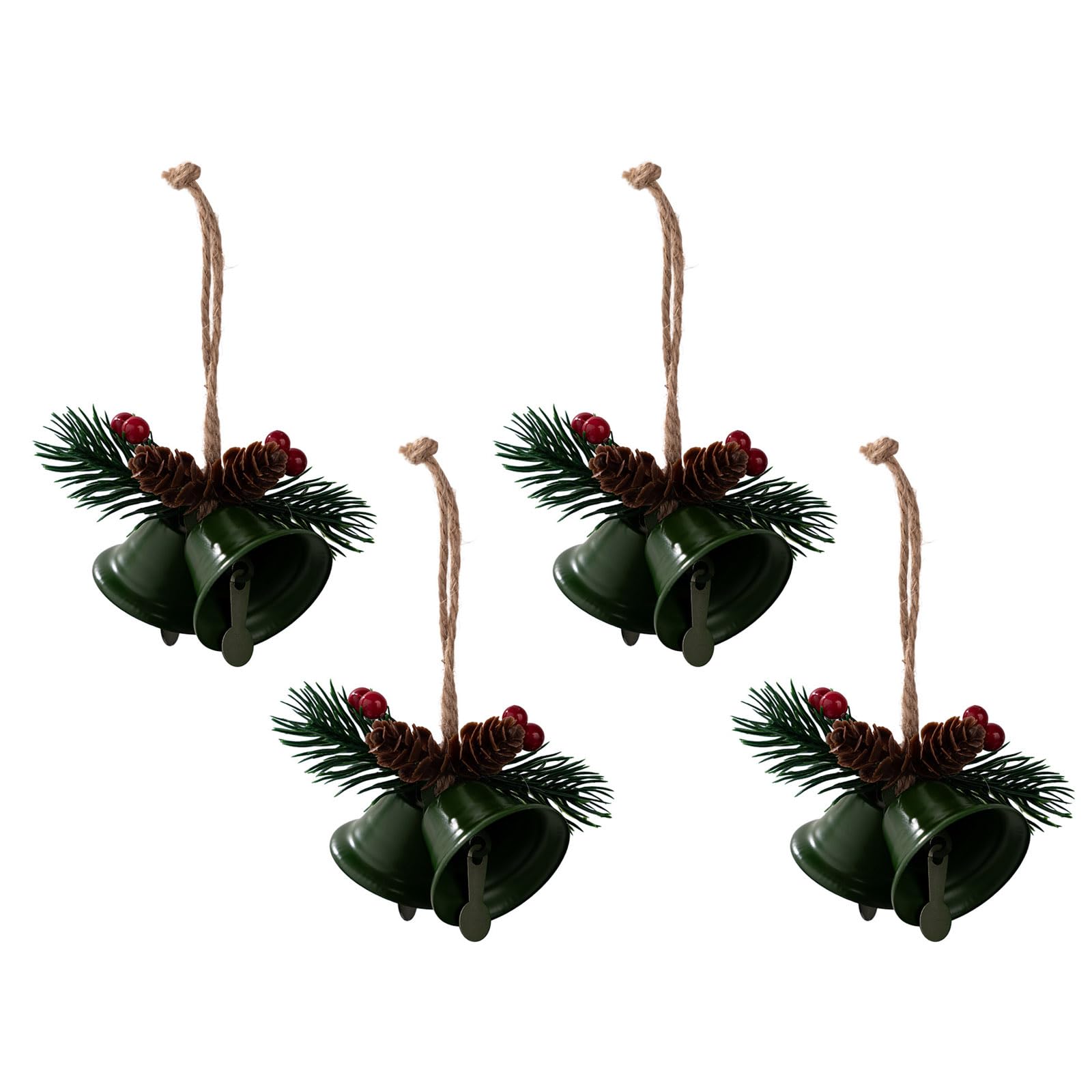 Qusinfc 4 Pcs Christmas Tree Decorations Christmas Bells Ornament Hanging Bells for Festival Trees Home Ornament Tree Decoration