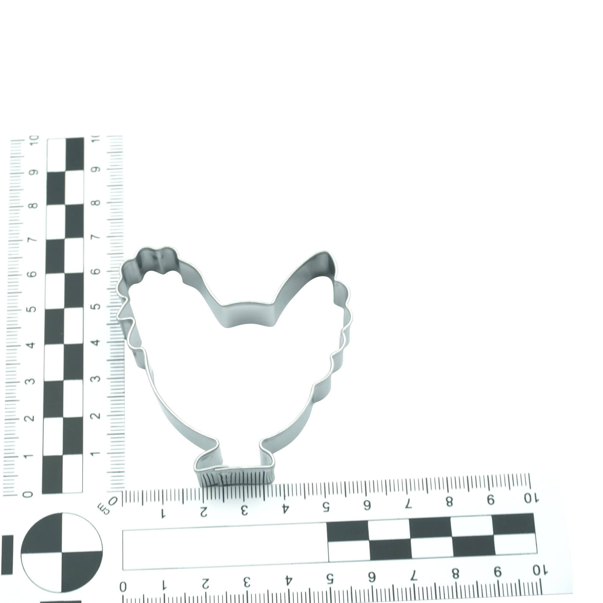 Tagliabiscotti In Acciaio Inox A Forma Di Gallina BLEX – 5.5 Cm Per Biscotti E Quiche - 2