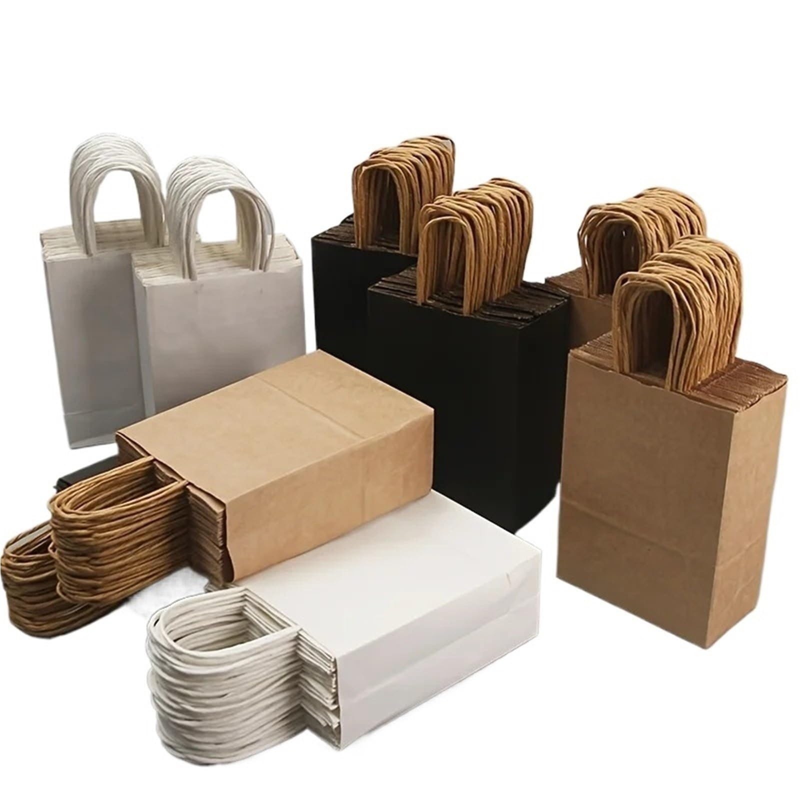 Papiertüten 100 Stück Kraftpapierbeutel