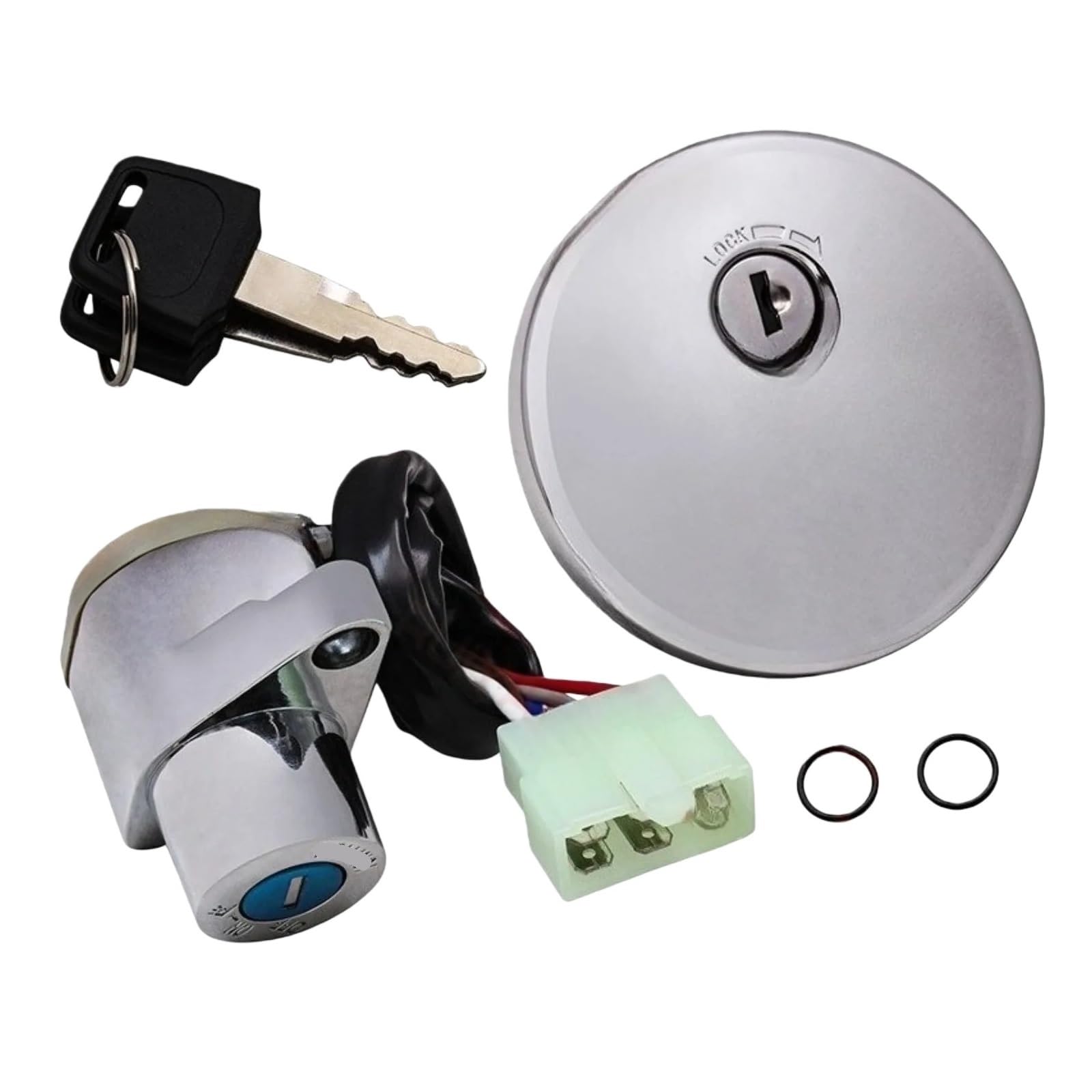 Tapones depósito Conjunto De Motocicleta, Kit De Bloqueo, Accesorios, Piezas De Tapa De Tanque De Combustible para VU&lcan VN800 para VU&lcan 500LTD