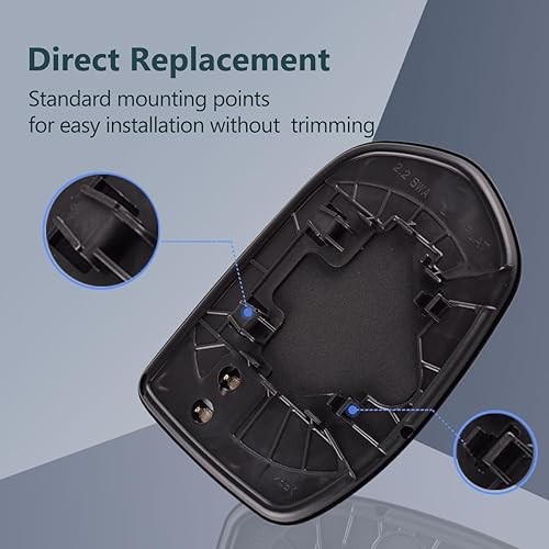 Miniatura 4 de Espejo lateral del conductor de cristal calentado compatible con Honda CRV 2007-2011 retrovisor izquierdo de repuesto 76253SXSA01