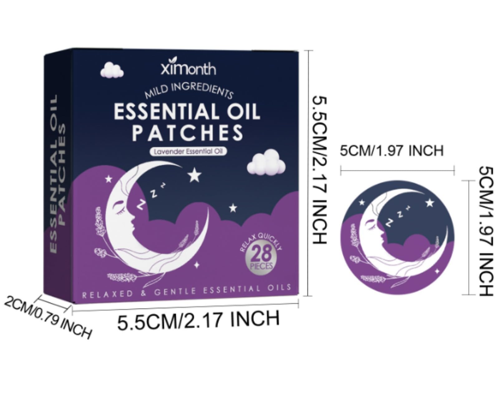 Schlafpflaster, Verbesserte Tiefschlaf PatchesLinderung von Angstzuständen. Erholsamer Schlaf Für Männer Und Frauen (1 Stück-28pcs)