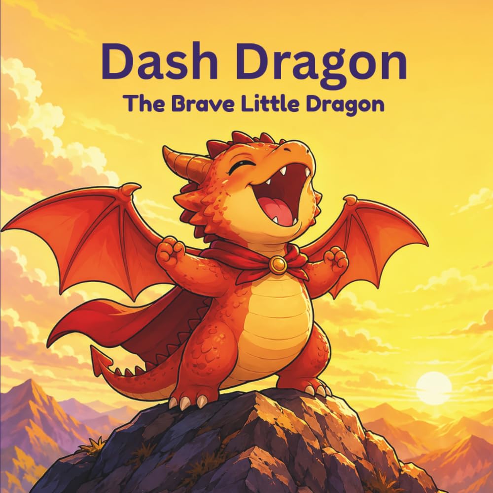 Dash Dragon: The Brave Little Dragon: A Read & Color Storybook Adventure for Kids Ages 3–6