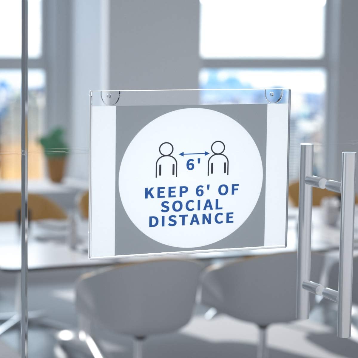 Blасk Frіdау - 70% оƒƒ NIUBEE 10-Packs 8.5x11 Sign Holder Horizontal for Wall Door, Clear Acrylic Picture Frame for Paper with Free 3M Tape and Mounting Screws