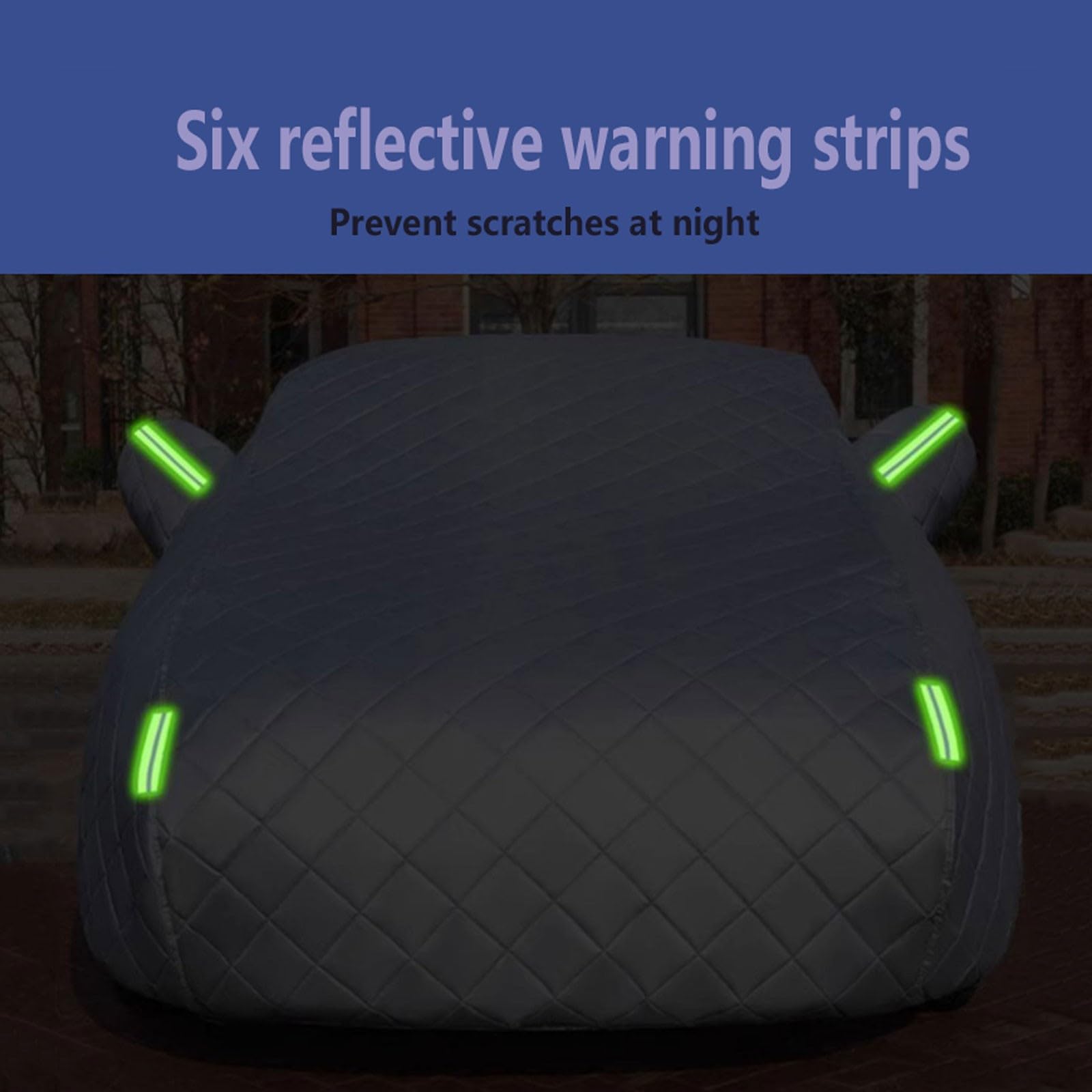 Telo Copriauto Antigrandine Per SEAT Ateca - Imbottito, Impermeabile, Con Strisce Riflettenti