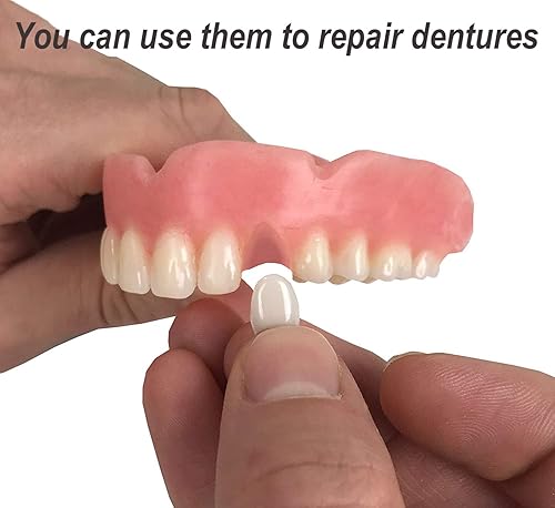 Miniatura 3 de Material de goma de dientes falsos para hacer dentaduras postizas parciales o completas, kit de fijación dental para mejorar la sonrisa condidente