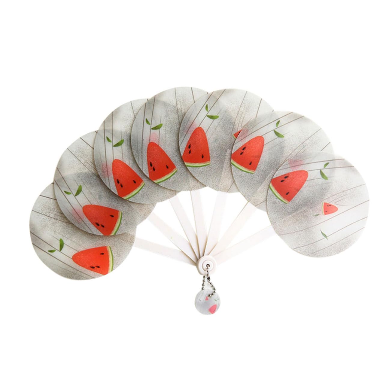 Hanging Folding Fan Folding Fans Handheld Summer Gifts Mini Hand Fan Cartoon Mini Hand Fan Portable Hanging Fan Fruit Small Fan Ceiling Fan Summer Gift Cartoon Mini Hand Fan