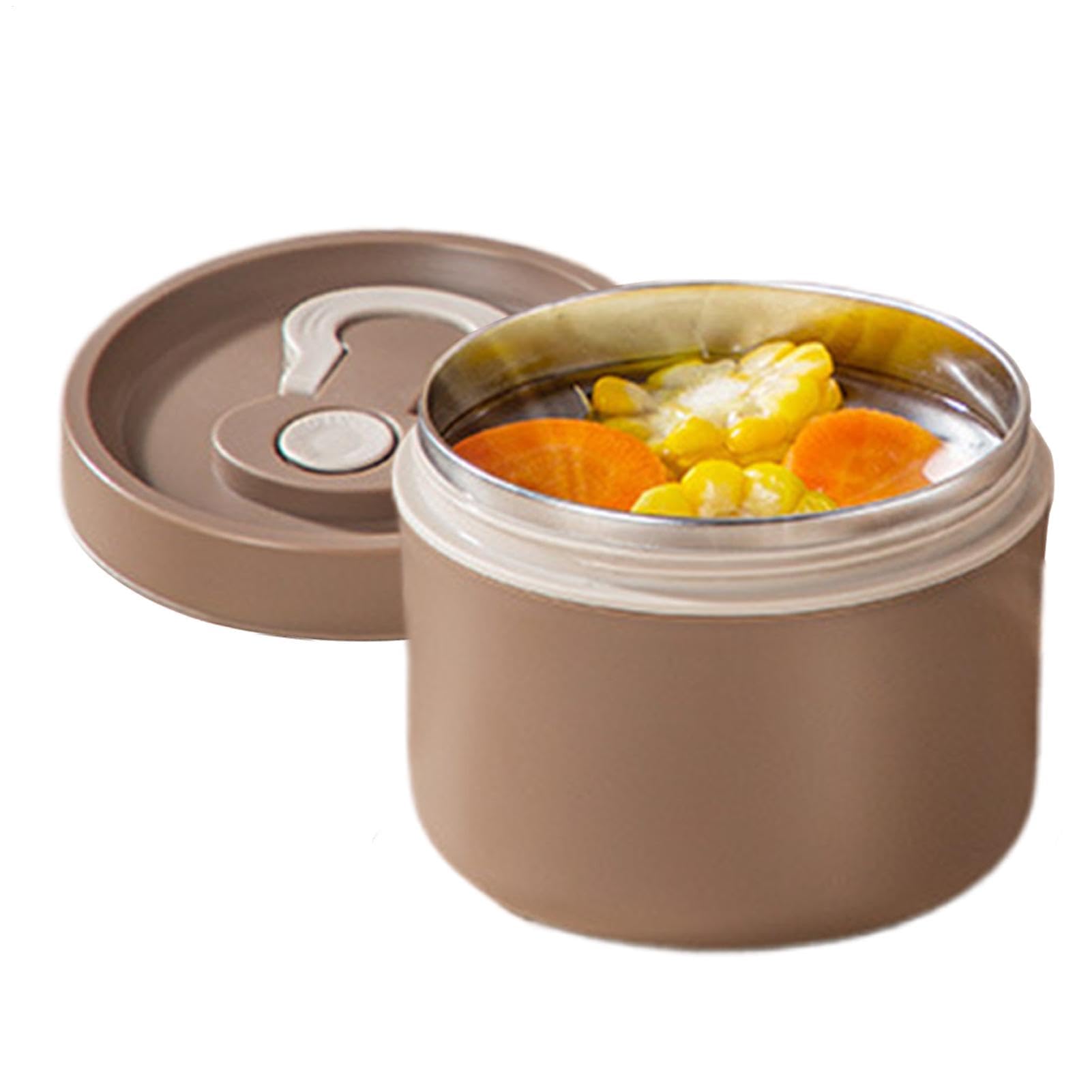 Contenitore Termico per Alimenti in Acciaio Inox, Ideale per la Preparazione dei pasti e per conservare Gli Alimenti in Modo Pratico e Veloce.