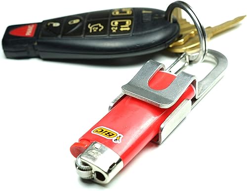 Miniatura 7 de Screwpop Bic - Llavero estándar para encendedor de tamaño completo multiherramienta con clip de mosquetón y abridor de botellas construcción de