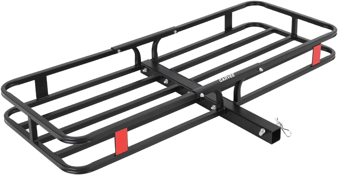 500 LBS Hitch Cargo Carrier - Heavy Duty 2 Inch Receiver Luggage Basket for SUV,Pickup Truck,Camping & Travel