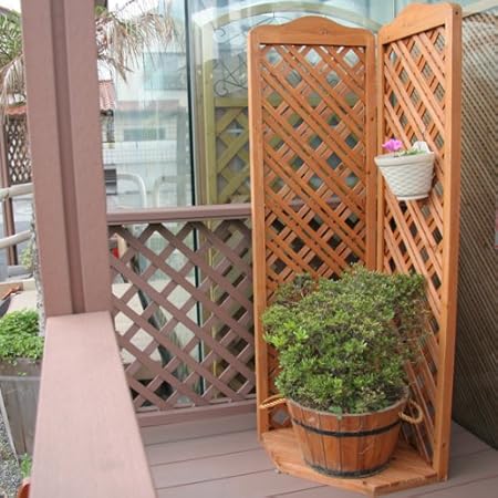 Amazon Co Jp コーナー ラティス 花台 2個セット Diy 工具 ガーデン