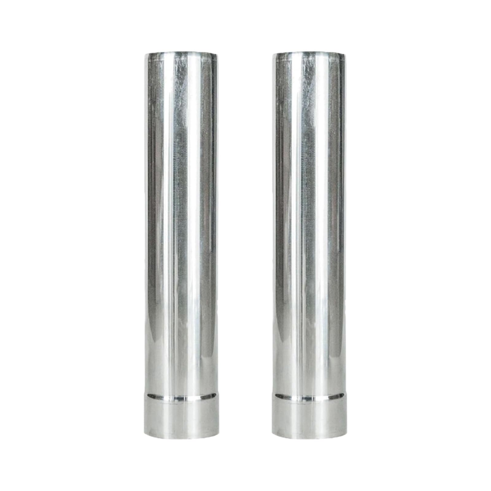 Stainless Steel Exhaust Pipe, 60mm x 30cm Chimney Pipe Straight Stove Pipe Gas Exhaust Pipe for Diesel Heater, Water Heater (2Pcs)