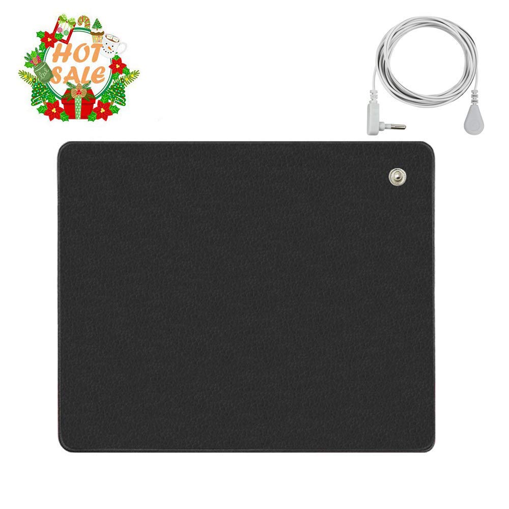 WellSleep Grounding Pad for Chairs, Grounding Chair Pad, Reduces Inflammation and Anxiety Non-Slip Rubber Base MousePads for Computer Laptop Men Women Kids(9.8IN X 11.8IN)