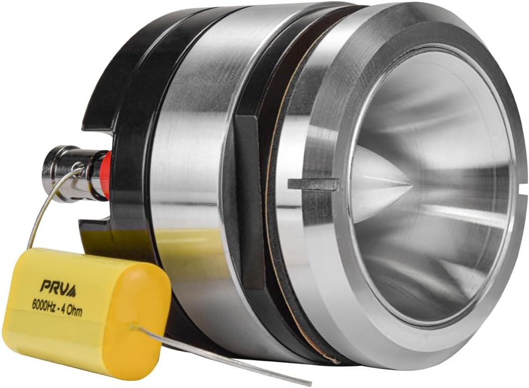 PRV Motorcycle Bullet Tweeter 2.25" Short Horn 120 Watts 4 Ohm MT2.2TWC-4 Chrome Neodymium Magnet High SPL Competition - Flush Mount Compact Design - MOTO Series (Single)