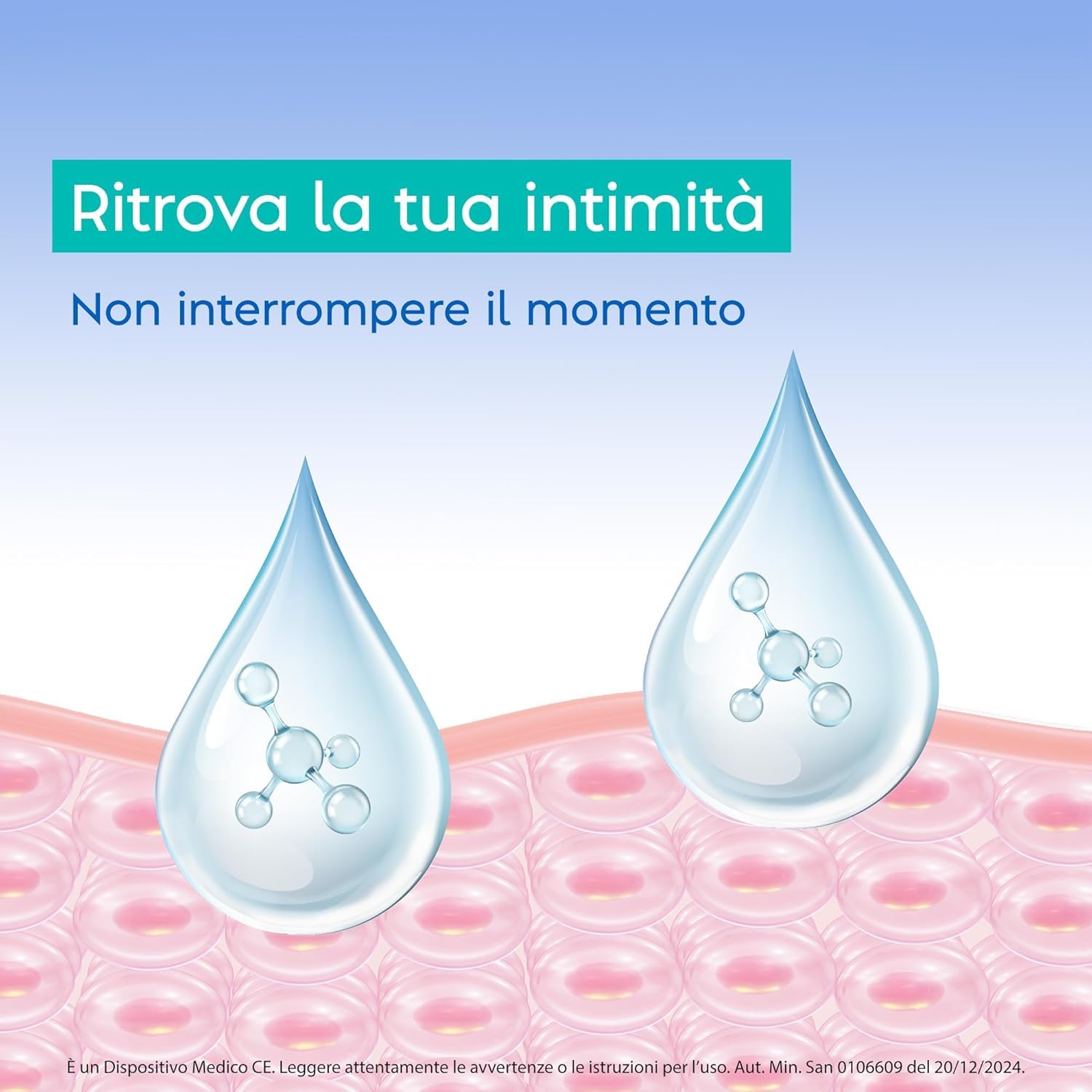 Vagisil Lubrificante Interno a Base D'Acqua, Idratante Con Acido Ialuronico, Sollievo Immediato E Prolungato Dalla Secchezza Vaginale, 6 Applicatori Monodose da 5g (30 g)