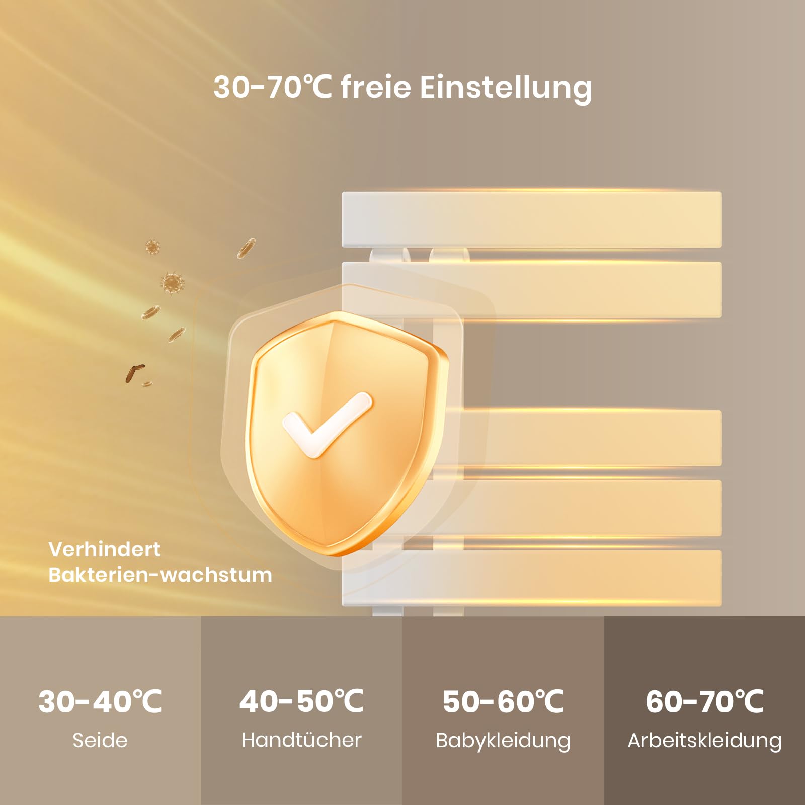 EMKE Scaldasalviette elettrico da bagno, 500 x 1000 mm, scaldasalviette elettrico a risparmio energetico, scaldasalviette elettrico per Alexa, Google Home e app, bianco, 350