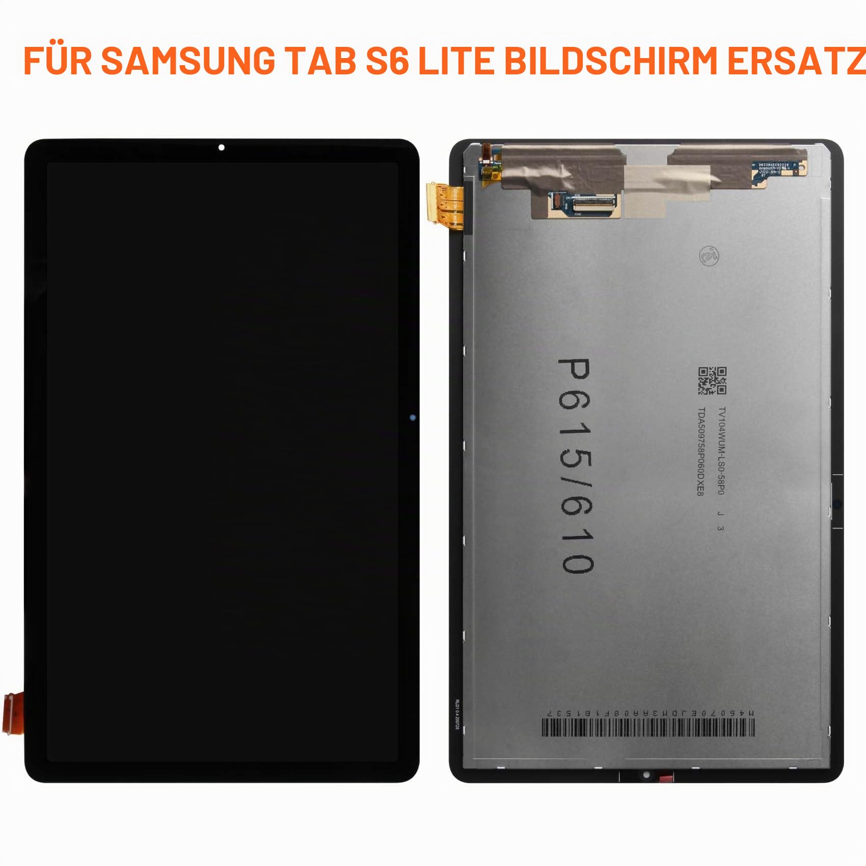 LCD Display für Samsung Galaxy Tab S6 Lite Bildschirm 10,4 Zoll Ersatz Touchscreen Digitazer Assembly mit Reparatur-Set,Kompatibel mit SM-P610 SM-P615