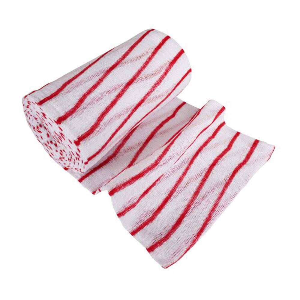 Ramon Hygiene Stockinette Roll with Blue Stripe, 30 cm x 11.5 meter, Absorbent and Durable Cleaning Cloth, Cut To Desired Length