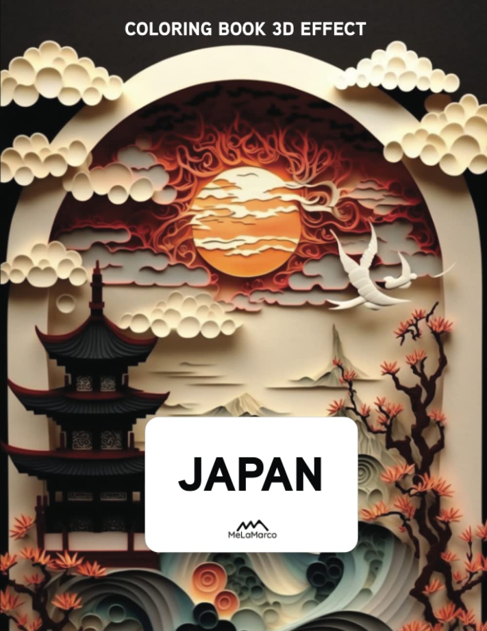 Traditional Japan Coloring Book for Kids - 3D Coloring Book: Journey to Japan Through Art: Coloring Book for All Ages