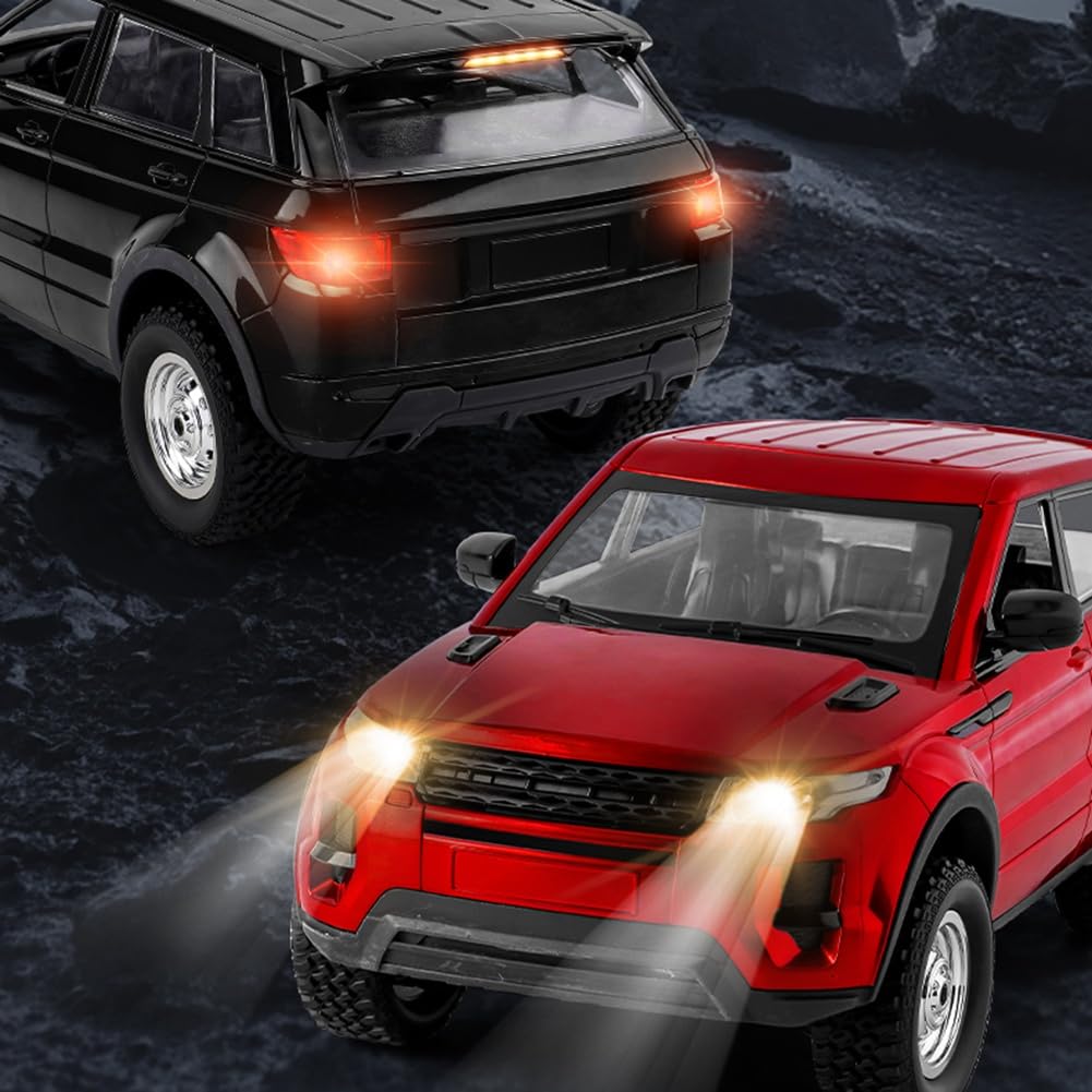 LDRC LD1299 1/14 RC Drift Car 2,4G 4WD RC Auto mit LED-Leuchten Wiederaufladbarer Geländewagen Ersatzteile Zubehör Rot