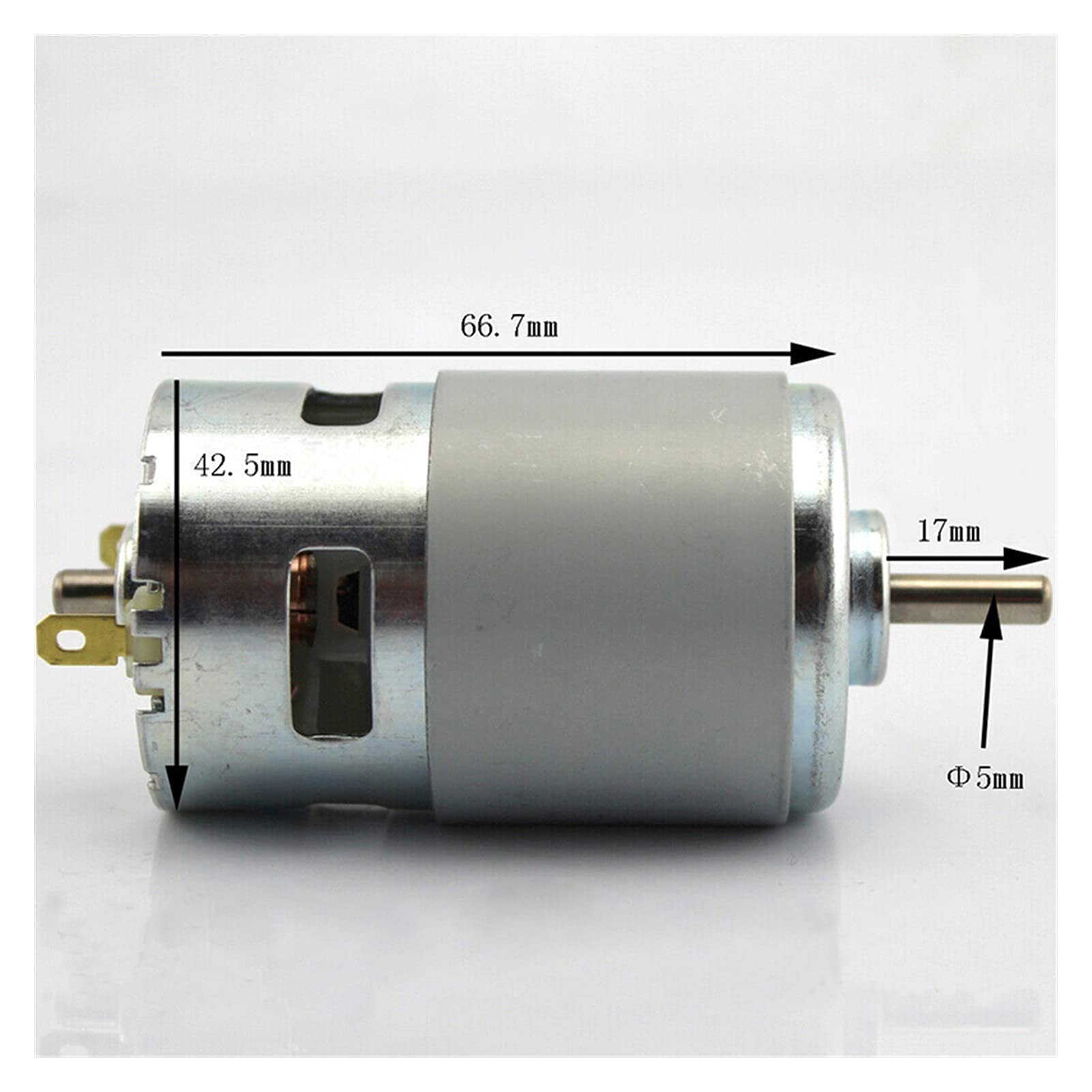 Pequeño motor eléctrico 775 corriente continua Motor DC 12-24V 20000RPM Motor de alta potencia de alto potencia de alto potencia Motor de componentes electrónicos de bajo nivel de torsión, Bricolaje