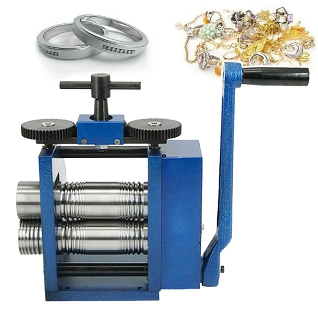 AYCDL Jewelry Rolling Mill Machine, Multi-Functional Ring Bending Tool, Manual Combination Rolling Mill Flatten Machine Jewelry,A,A