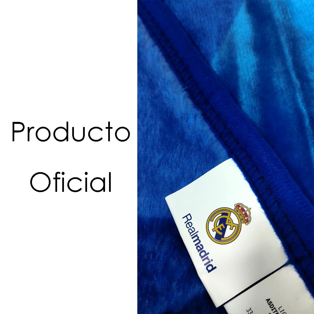 Manta de R. Madrid Equipo de Fútbol, Equipación Fútbol Madrid, Regalo R Madrid, Accesorios del Madrid, (R Madrid 130X170)