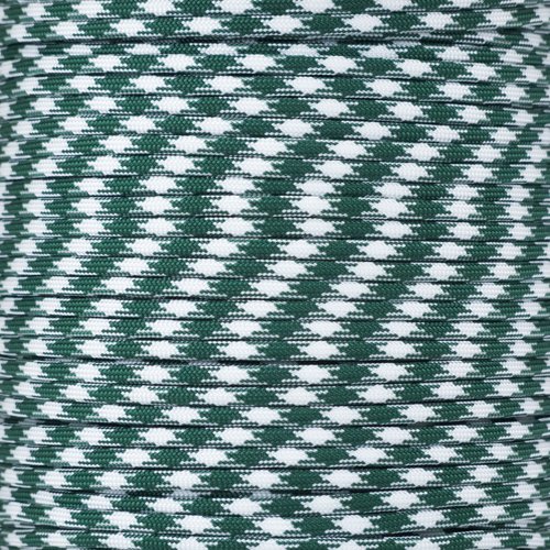 PARACORD PLANET 1000' Spool Of Parachute 550 Cord Type Iii 7 Strand Paracord Over 200 Colors Hunter Green & White โ image 1