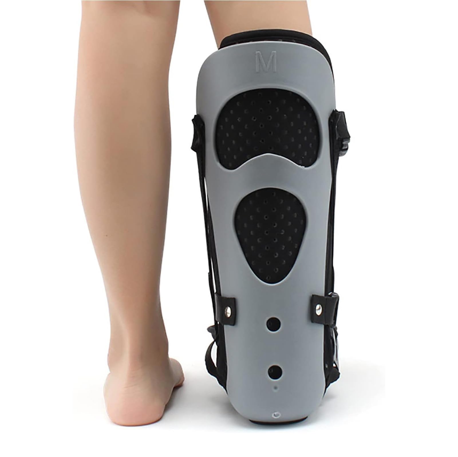 Ortesis para pie caído, Soporte de órtesis de Tobillo Ajustable, Zapatos de corrección de varo de pie para una Mejor Marcha, caída del pie, Fascitis Plantar y tendinitis de Aquiles, M