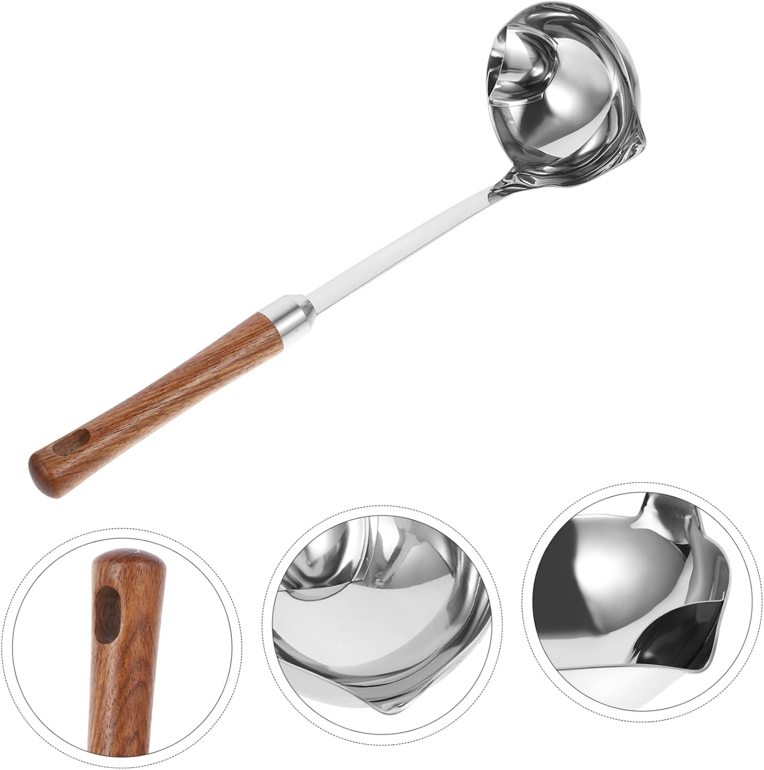 Oil Ladle Kitchen Soup Ladle Oil Filter Non-slip Handle for Cooking Style