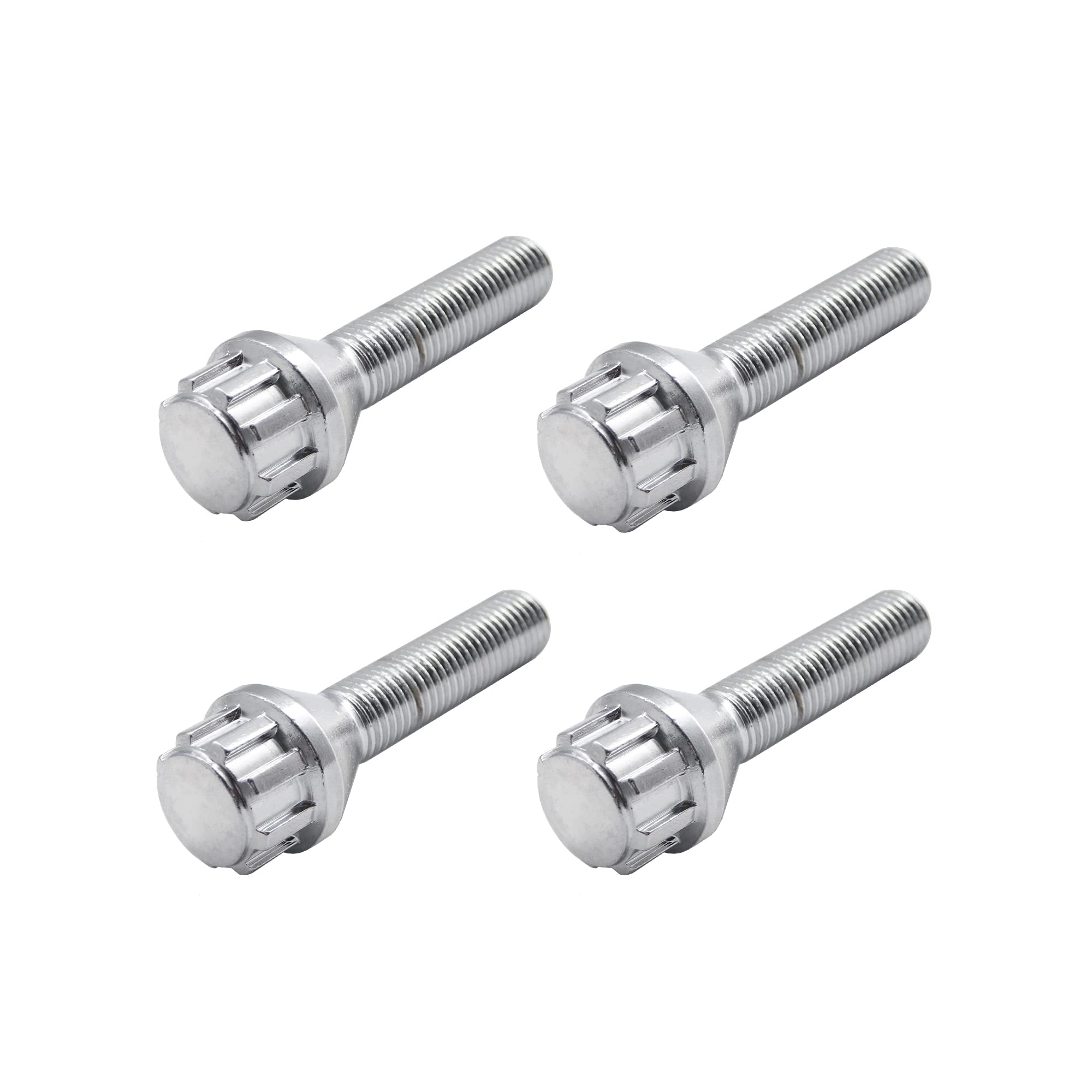 SIMONI RACING BRA/50 - Kit de 4 pernos antirrobo para ruedas, llave 17-19, M12 x 1,5, longitud 45 mm