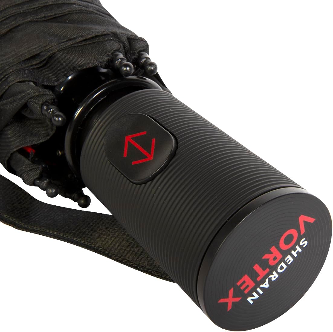 ShedRain Vortex Compact Folding Travel Umbrella – Push-Button Open & Close, Vented Double Canopy, Protects from Rain, Sun, & Wind