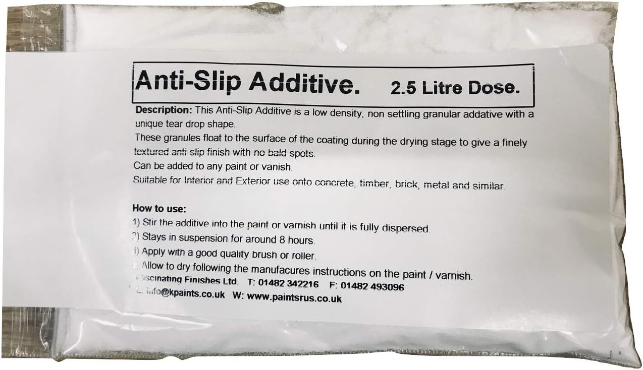 1 x 2.5lt Dose Anti Slip Additive/Granules. Ideal for Any Floor Or Deck
