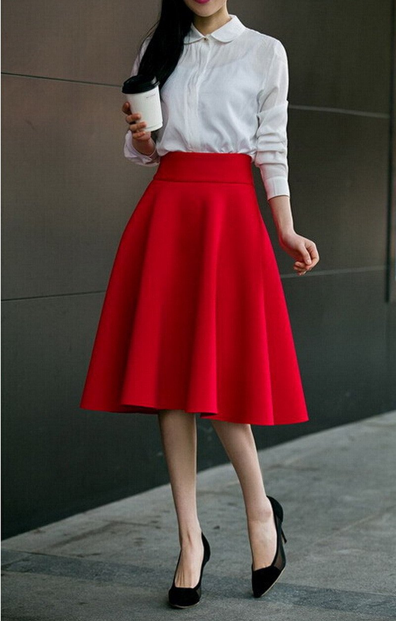 Jupe plissée Jupe De Taille Plus Maigre Jupes À Taille Haute Femme Jupe Plissée
