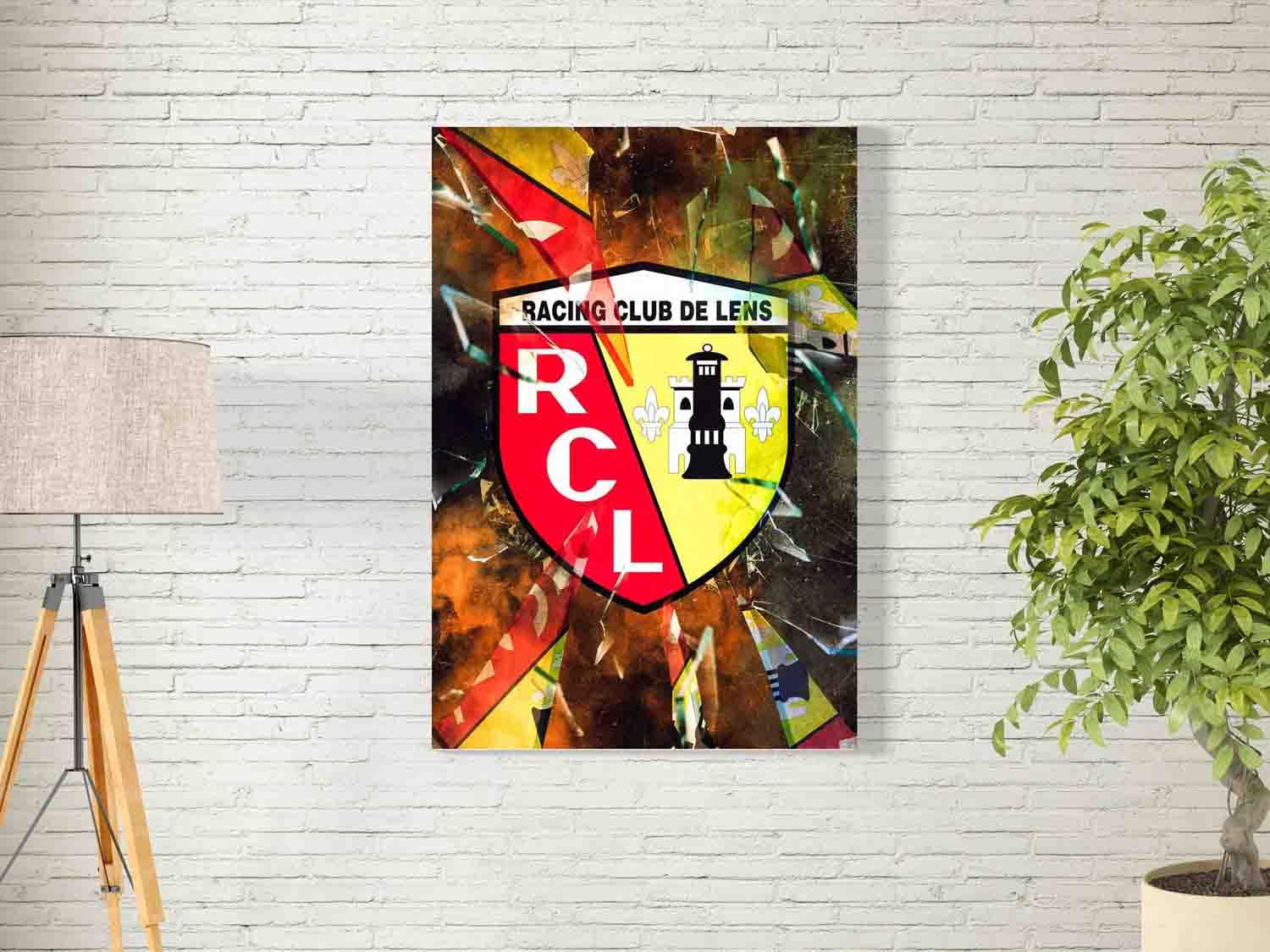 bpaRacing Club De Lens Wall Art For Decoration Easy To Hang, 55X80Cm, 1Pcs
