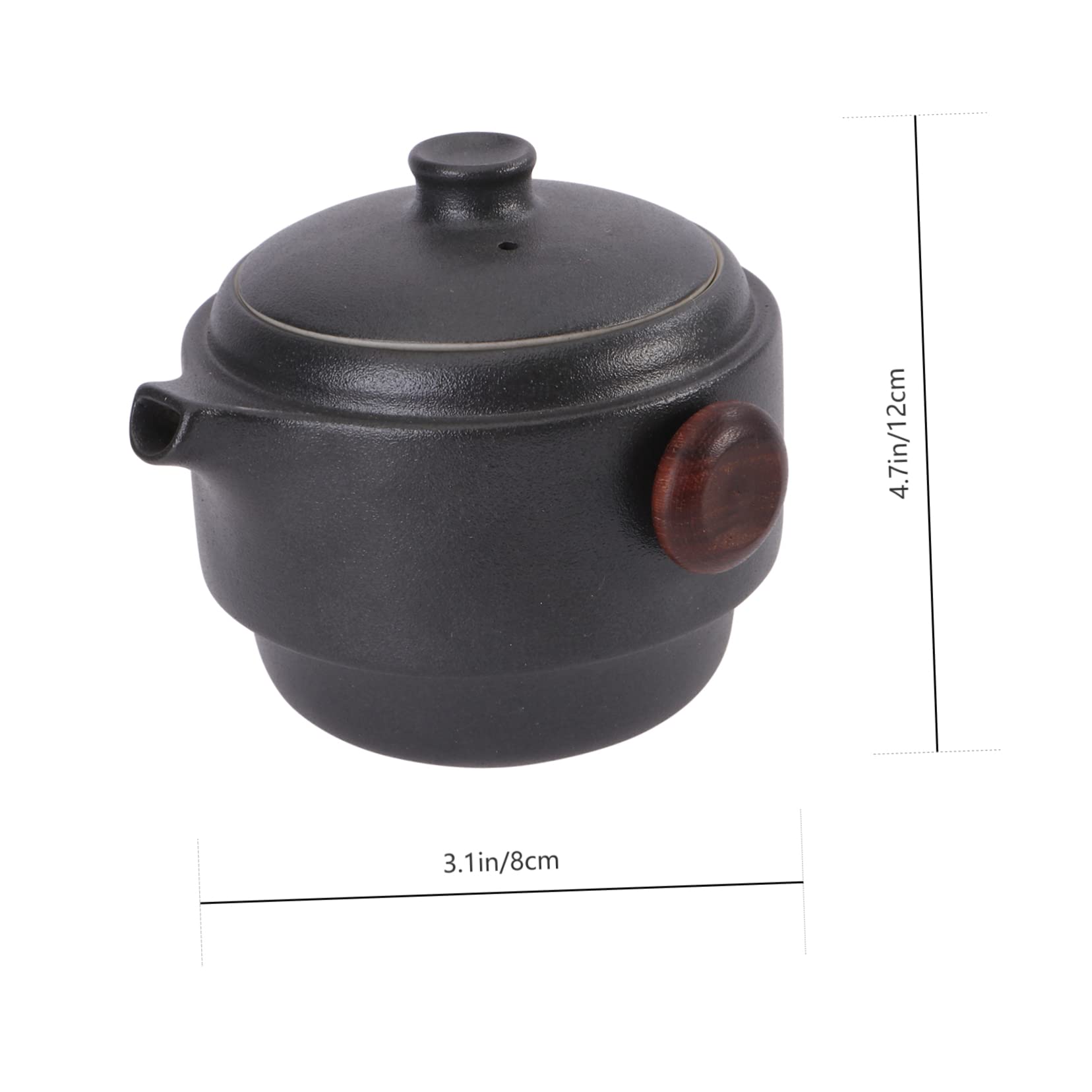 Przenośny ceramiczny zestaw do herbaty Kung Fu z odpornym na ciepło czajnikiem i filiżankami, uchwytem zapobiegającym oparzeniom, konstrukcja umożliwiająca podróżowanie i użytkowanie w domu, wysoki