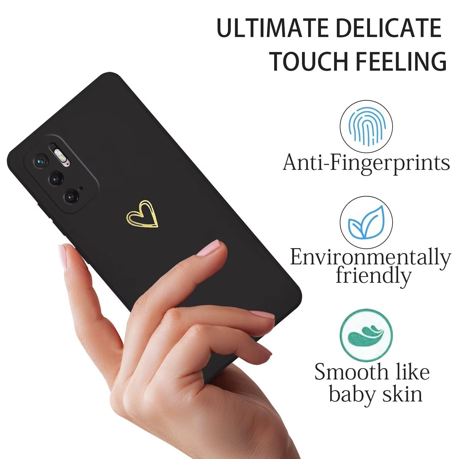 Custodia In Silicone Cresee Per Xiaomi Redmi Note 10 5G / Poco M3 Pro – Blu, Antiurto Con Protezione Fotocamera