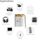 EEMB 3.7V 1100mAh 603449 Batterie rechargeable Lithium Polymer ion avec JST Connecteur.Mettez sur l'appareil Polarity correspond avec les batteries avant achat!!!
