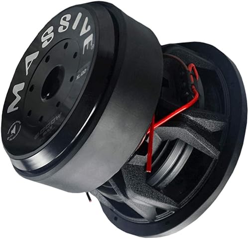 Miniatura 4 de Massive Audio 12" bobina dual HIPPOXL122R de la voz del ohmio del subwoofer de 6000 vatios 2