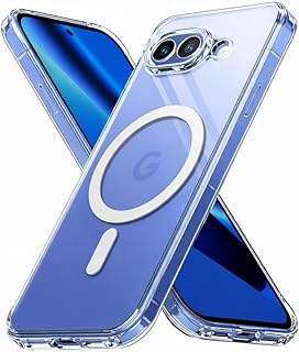YellowInc Crystal Clear Case Cover for Google Pixel 10A, 2600 Gauss Magnetic Ring, Military Grade Shockproof (Hard Transpa...