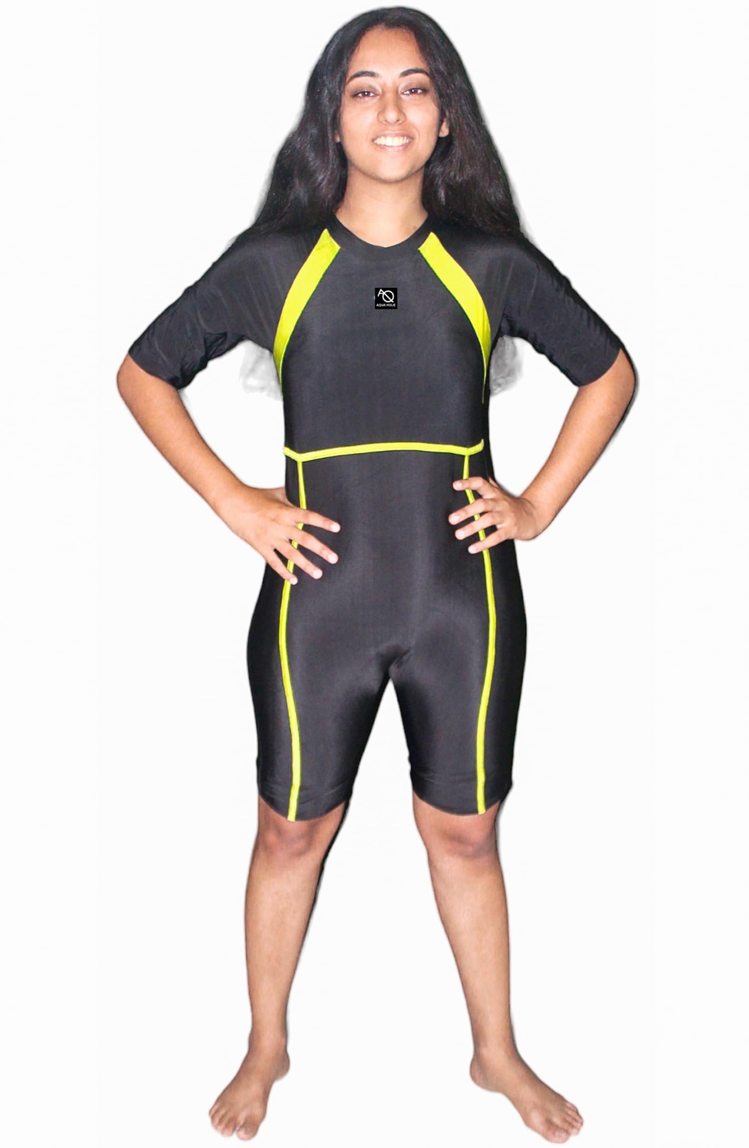 aqua holic Women's Half SportsSuit (Ideal for Swimming, Skating,Cycling and Other Sports Activities)-picture-41