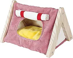 Abrigo para Porquinhos-da-índia, Espaço para Hamsters, área de Recreação E Descanso, rosa